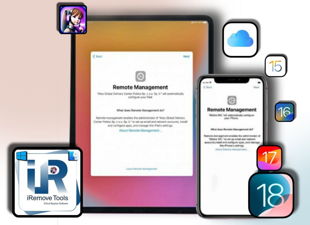 iremove tools iphone ipad remote management bypass